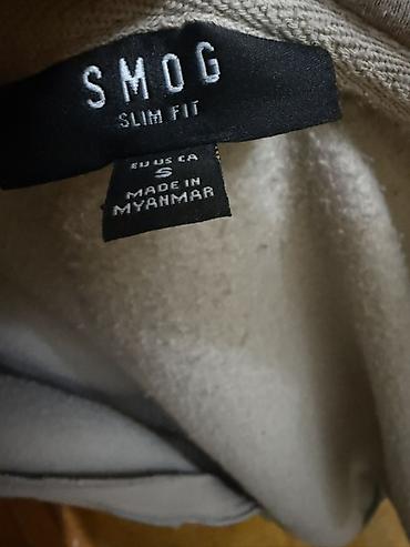 kişi geyimi: SMOG kapüşonlu kişi hudi - Model: Slim Fit, fermuarlı - Ölçü: S — 3