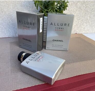 Ovçuluq və balıqçılıq: CHANEL ALLURE homme sport 100ml
beyler ucun super etirdi premium klass