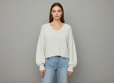 sweter akryl: H&M, Sweter damski, rozmiar S