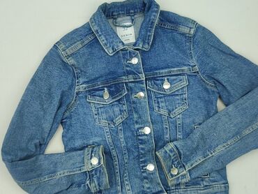 mohito kurtka jeansowa z nadrukiem: Kurtka jeansowa damska, rozmiar 2XS