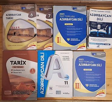 Книги и журналы: Azərbaycan dili və tarix üzrə dərs vəsaitləri və test topluları dəsti — 1