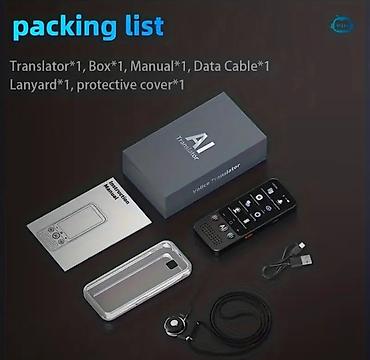 Digər auditexnika: Tərcümə aparatı AI Translator–139 Dildə Cib Tərcüməçiniz 🔹 Model — 2