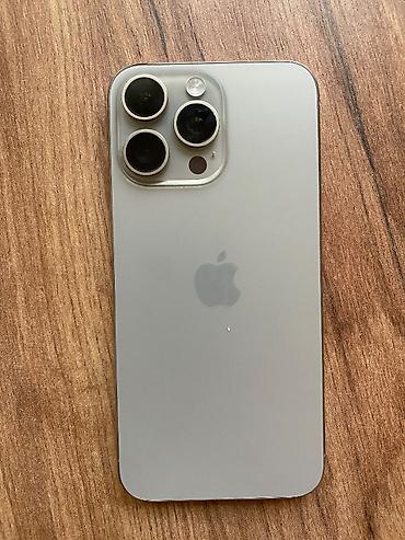 prodat iphone: IPhone 15 Pro Max, 512 GB, Natural Titanium, Simsiz şarj, Barmaq izi, Face ID — 5