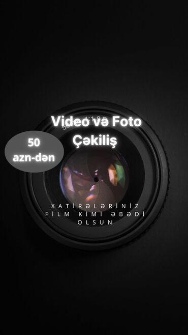 Təlim, kurslar: Foto çəkiliş, Video çəkiliş | Yerinə gəlməklə | Tədbirlərin çəkilişi, Love story, Slide Show