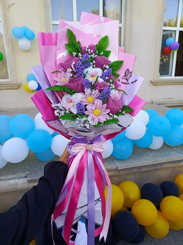 Süni güllər: GÜLLƏR MUNCUQDAN EL ISHI/SIFARISHLE HAZIRLANIR/DAIMI SOLMAYAN ÖZEL — 6