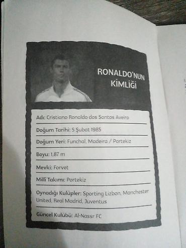 turk kitabları: Ronaldo kitabıdır türkiyədən almışam 2 ay işlənib biraz əzilib — 3