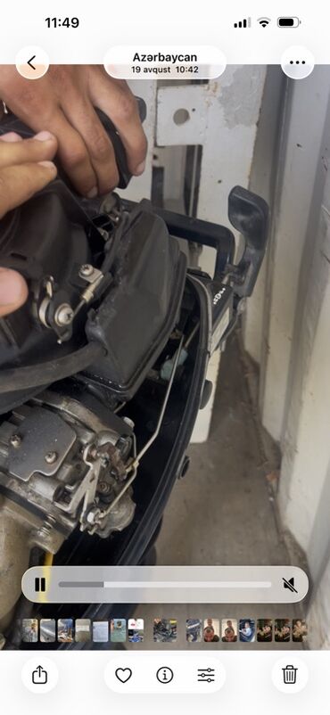 Sbor motorlar və silindr başlıqları: Evinrude 8 hp asma qayıq mühərriki - Brend/model: Evinrude, 8 at gücü — 6