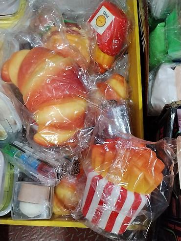 Антистресс-игрушки squishy в виде еды - Мягкие сквиши в форме at lalafo.kg Антистресс-игрушки squishy в виде еды - Мягкие сквиши в форме