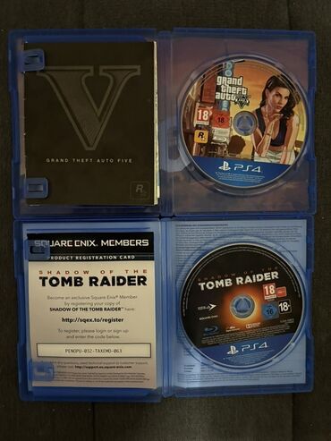 PS4 (Sony Playstation 4): PS4 igre – komplet od 4 naslova (fizičke kopije, Blu‑ray, sa kutijama — 4