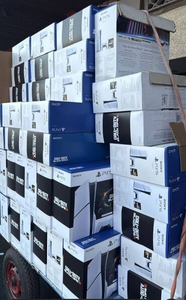 PS5 (Sony PlayStation 5): Playstation 5 ps5 Slim diskli 1 TB 799 təzə yeni bağlı lisenziyali — 10