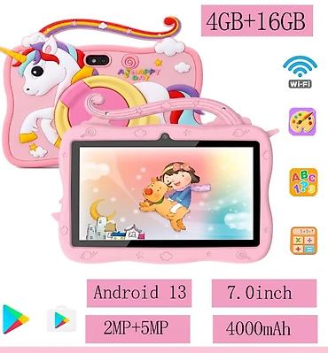 canavar yumşaq oyuncaqlar: Uşaq planşeti – Unicorn dizaynlı, 7.0 inch ekran Texniki — 1