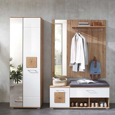 Sifarişlə dolablar: Düz dolab, Yataq otağı üçün, Paltar üçün, Açılan, Korpuslu, 2 qapılı — 28