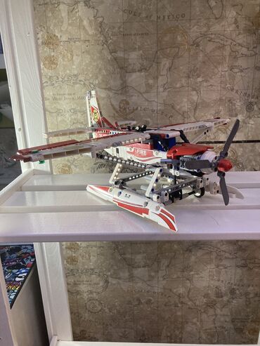 работа в польше для кыргызов: Продаю Лего/LEGO Technic пожарный самолёт, с работающим механизмом
