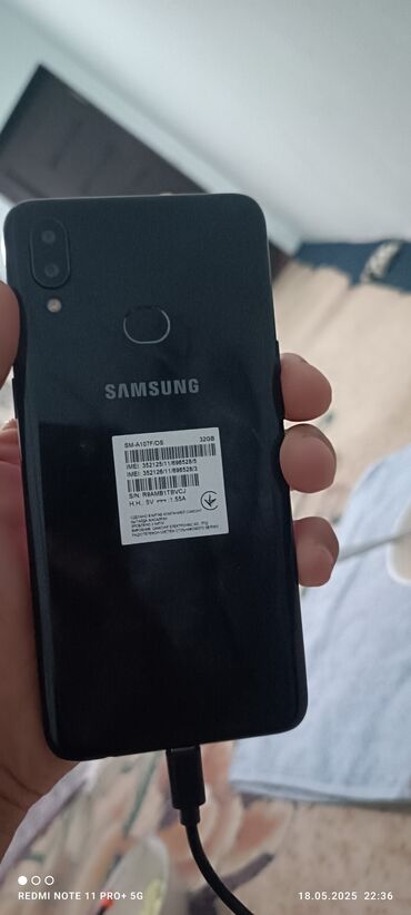 планшеты с сим картой: Samsung Galaxy A10s, Б/у, 32 ГБ, цвет - Синий, 2 SIM