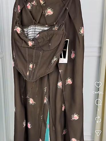 calcedonia helanke: Damski komplet – korzet top + pantalone sa širokim nogavicama NOVOOO - — 5