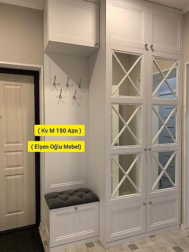 künc şkaf: Yeni, 2 qapılı, Güzgülü, Ağ, Açılan, Künc dolab — 1