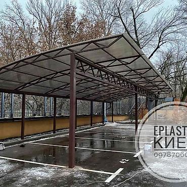 Навесы: Навес, Другая форма, Металл, Поликарбонат, Новый, Гарантия — 9