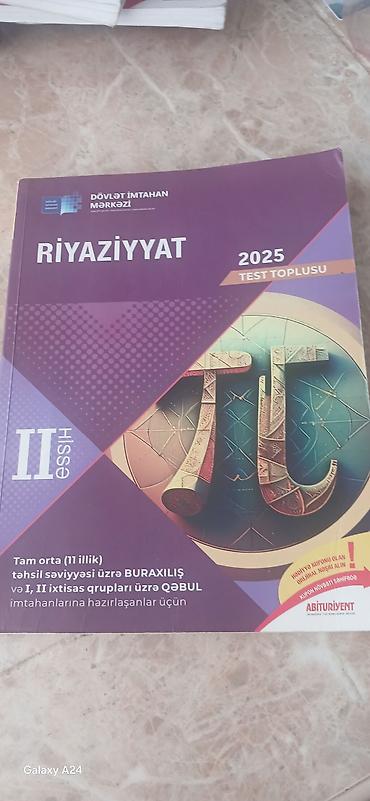 Testlər: Riyaziyyat Testlər 11-ci sinif, DİM, 2-ci hissə — 1