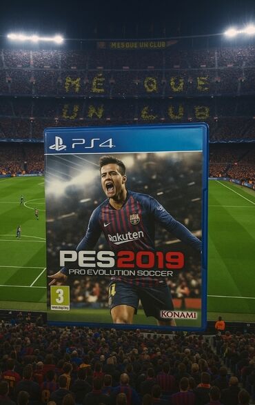 PS4 (Sony Playstation 4): Ps4diski pes2019 tam ideal vəziyyətdə barter mümkündür 📀 25azn