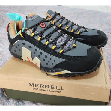 рабочие кроссовки: Мужские кроссовки, 44, Merrell, Новый, цвет - Серый, Платная доставка