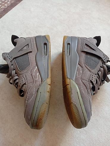 fly london obuca: Patike – košarkaški stil, tamno-smeđe Air Jordan,retro 4 - Visok model — 1