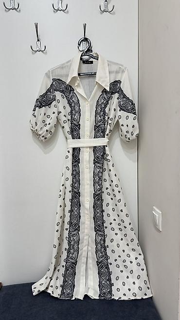 Повседневное платье, Длинная модель, Платье-рубашка, S, M