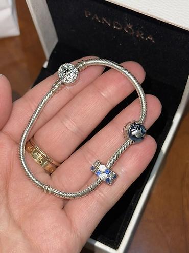 moment: Продаю браслет Pandora Moments (Asymmetric Star Clasp Snake Chain) И — 3