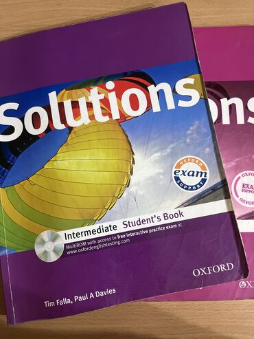 книги английский язык: Solutions учебник по английскому языку (в комплекте книга + рабочая