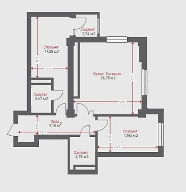 уровневая: 3 комнаты, 89 м², Элитка, 15 этаж — 2