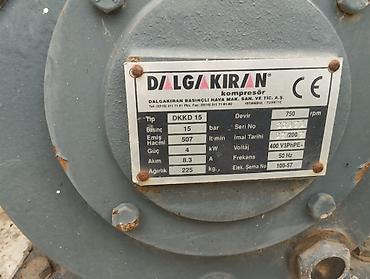 sud ceken: Dalgakıran DKD 15 porşenli hava kompressoru - Brend/model: Dalgakıran — 3