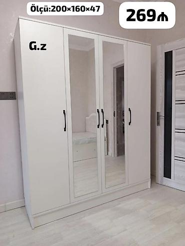 *4 Qapılı Dolab ✨269Azn* ✔️İstehsal Rusiya Laminat 18/lik qalınlıqda