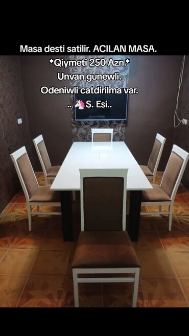 стеклянный обеденный стол: İşlənmiş, Masa və oturacaqlar, Kredit yoxdur, Almaniya