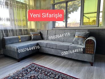 Sifarişlə divanlar: Divan, Qonaq otağı üçün, Parça, Bazalı, Açılan — 3