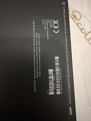 apple whatch 7: Apple Watch Nike Series 7 — 45 mm, GPS Xüsusiyyətlər: - Model: A2474 — 2