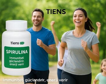 Витамины и БАДы: Tiens Spirulina – qida əlavəsi. - Məhsul adı: Spirulina - Brend