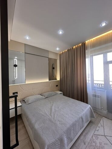 в районе кызыл аскер: 2 комнаты, 54 м², Элитка, 15 этаж, Дизайнерский ремонт