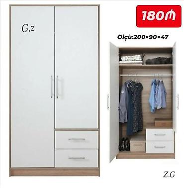ucuz manej: *Dolab 2 qapılı 180Azn* *İstehsal Rusiya Laminat 18/lik qalınlıqda* — 1