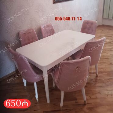 Masa və oturacaq dəstləri: Qonaq otağı üçün, Yeni, 6 stul lalafo.az -da Masa və oturacaq dəstləri: Qonaq otağı üçün, Yeni, 6 stul