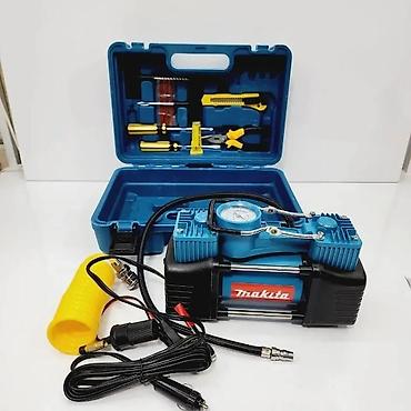 чемодан с инструментами для автомобиля: Makita 12V Mini Kompressor və Təkər Təmir Dəsti Məhsulun tərkibi: - — 2