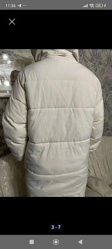 зимние пальто: Пуховик, По колено, С капюшоном, XL — 2