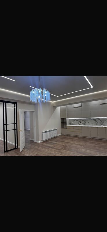 узак монотко квартира керек: 3 комнаты, 98 м², Элитка, 8 этаж, Дизайнерский ремонт