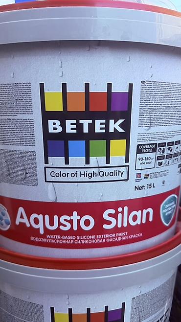 силиконовая пленка: BETEK Aqusto Silan — водоэмульсионная силиконовая фасадная краска — 1