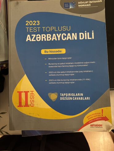 Testlər: Azərbaycan dili Testlər 9-cu sinif, DİM, 1-ci hissə, 2023 il — 1