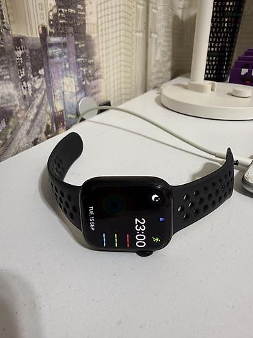Apple watch 7 nike edition (Midnight). 41mm 84% pil. Hərşeyi işləyir