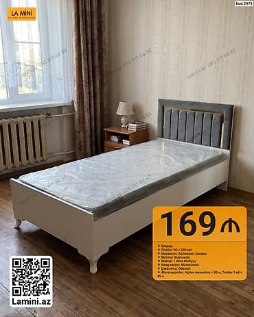 Ev və bağ: Çarpayı – tək nəfərlik model - Ölçü: 90 × 200 sm - Mexanizm — 1