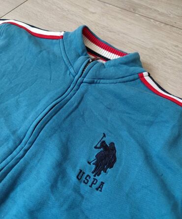 Duksevi: Duks, S (EU 48), U.S. Polo Assn, bоја - Svetloplava, Sa rajferšlusom — 8