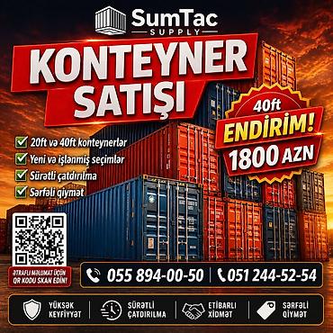 Kanteynerlər 12 m .Tam normal vəziyyətdə