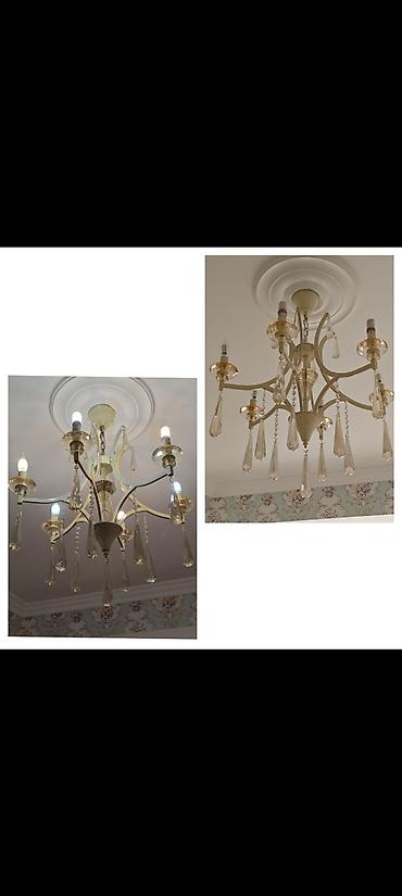 İşıqlandırma: Çılçıraq, 6 lampa, Metal — 1
