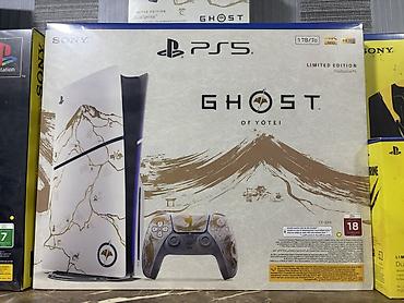 ps5 slim digital edition: PS5 slim Ghost of Yotei – Limited Edition - Rəsmi Sony PlayStation 5 — 1