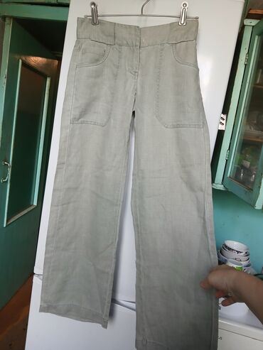 джинсы размер 42: Повседневные брюки, Китай, Высокая талия, Лето